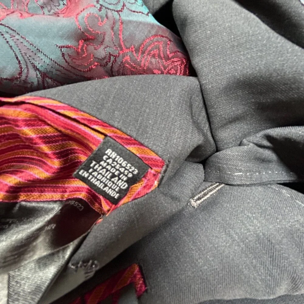 Ted Baker Endurance Mens Two-Button Wool Blazer Jacket Size 40R Gray Long Sleeve